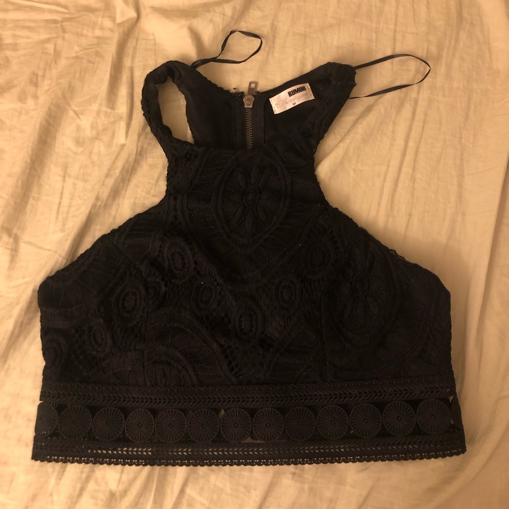 Halter cropped top